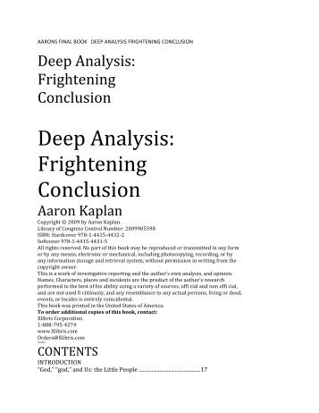 Deep Analysis: Frightening Conclusion